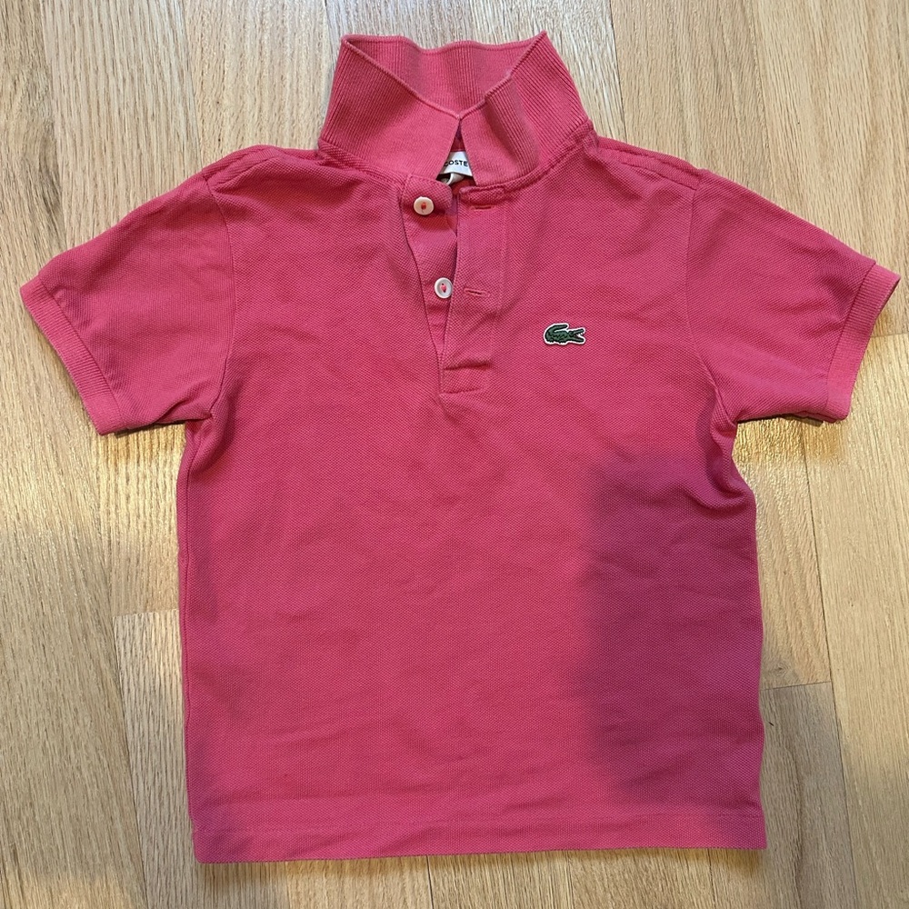 Lacoste kids boys polo, size 6